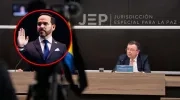 Jurisdicción Especial para la Paz y Abelardo De La Espriella (círculo). 
