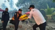Grupo operativo de la Alcaldía hizo presencia en el lugar de la conflagración.