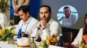 El Presidente Abelardo De La Espriella y el gobernador Luis Alfonso Escobar.
