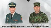 Las víctimas fueron el capitán Marco David Pirajón y el soldado Joel Alberto Jiménez.