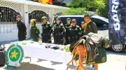 Uniformados de la Policía.