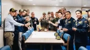 Foto del brindis.