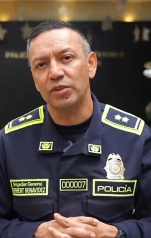El brigadier general de la Policía, Herbert Benavidez.