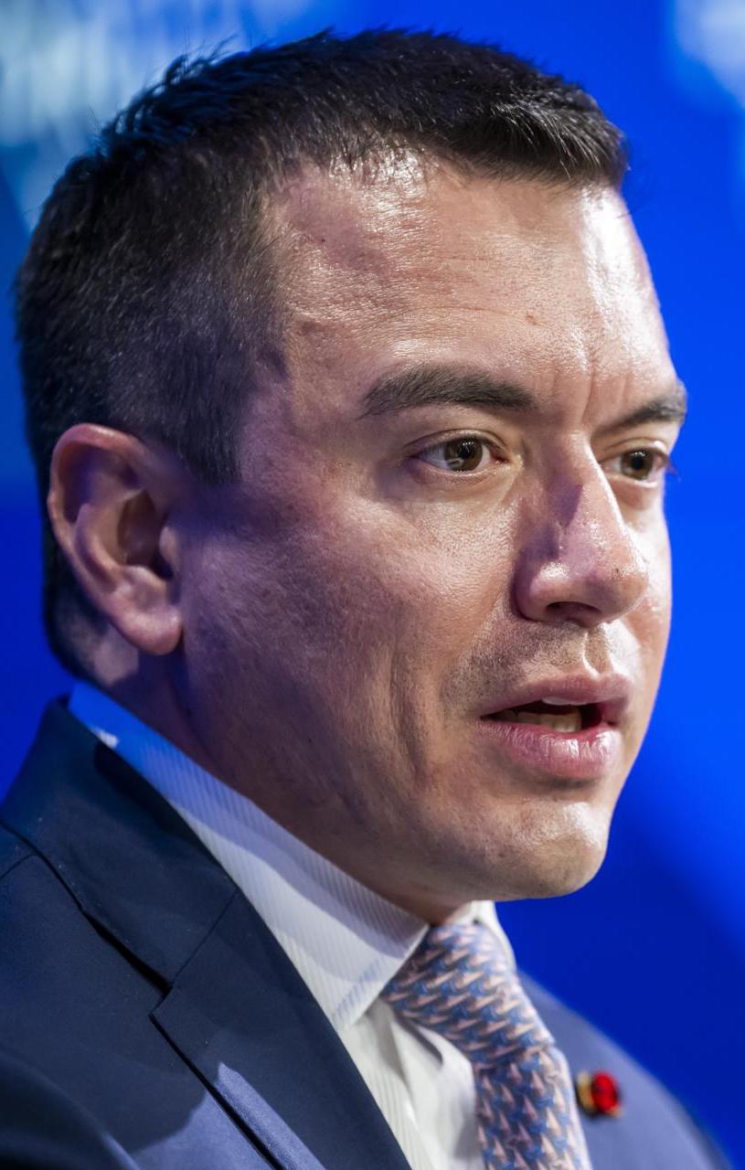 Daniel Noboa, presidente de Ecuador. 