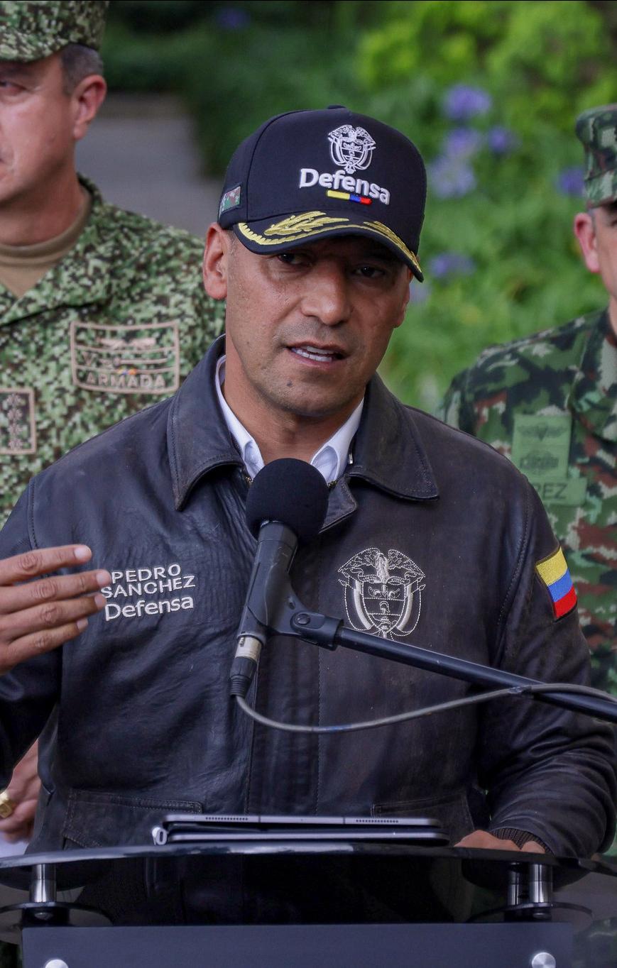 El ministro de Defensa de Colombia, Pedro Sánchez Suárez.
