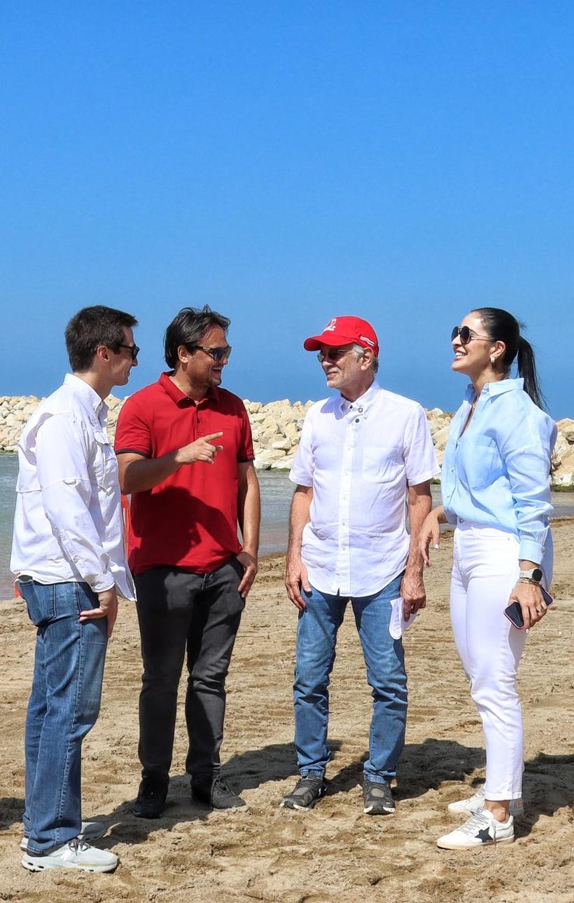 Gobernador Verano en la inspección de las obras en Santa Verónica.