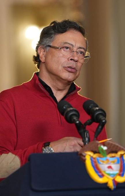 El Presidente Gustavo Petro.