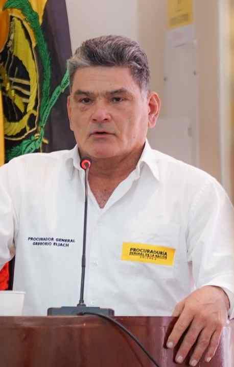 El Procurador Gregorio Eljach y el Presidente Petro.