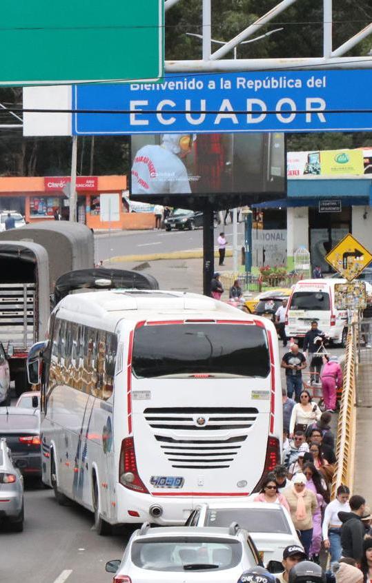 Frontera entre Colombia y Ecuador. 