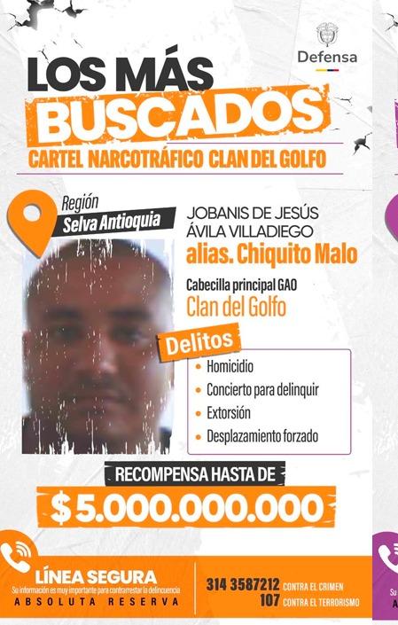 MinDefensa confirma a ‘Chiquito Malo’