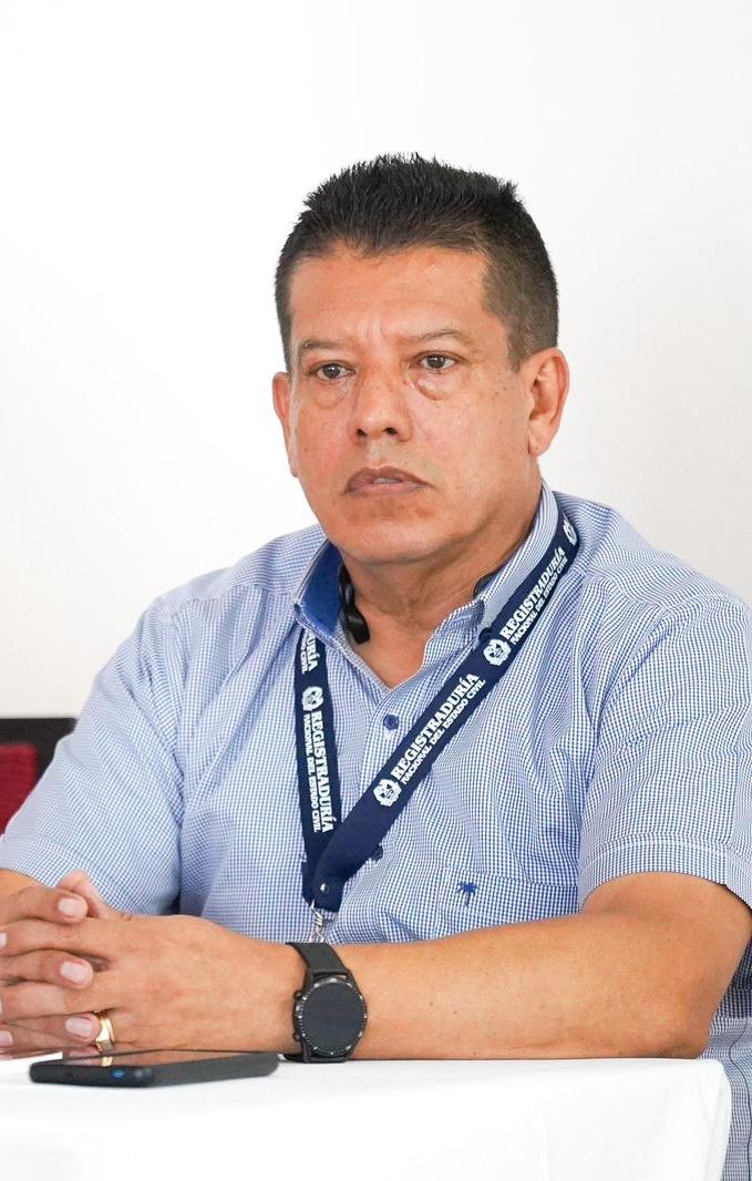 Delegados departamentales de la Registraduría, Magdelis Mogollón y William Malpica.