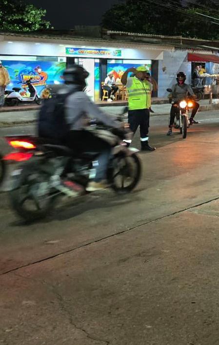 Circulación de motos en Barranquilla. 