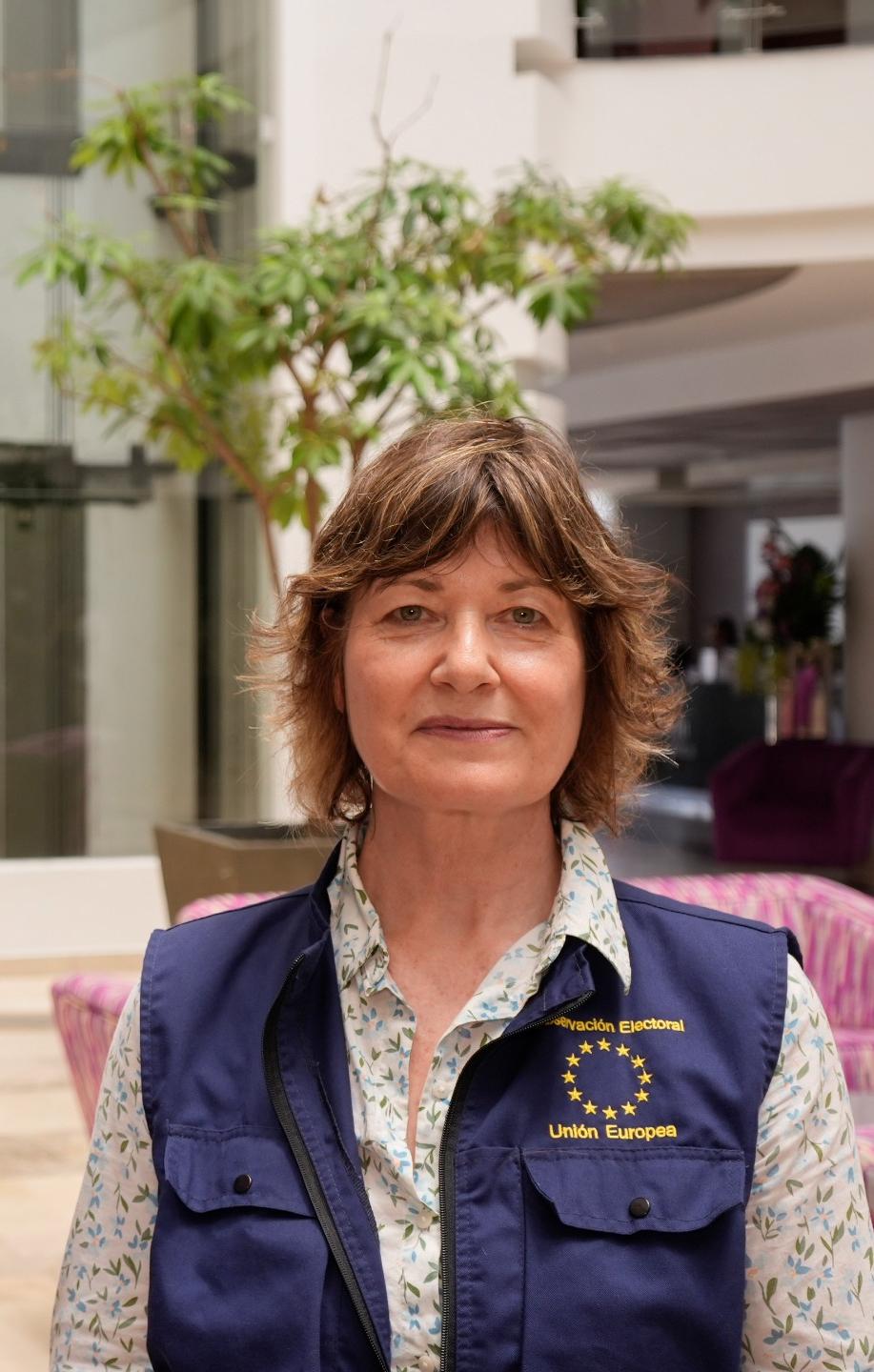 Yves De Wolf y Mary Boland, observadores de la Misión Electoral de la Unión Europea.