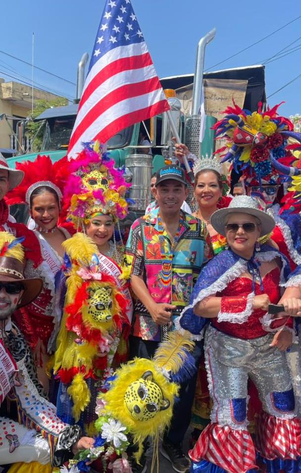 Juan Ospino Acuña, Secretario de Cultura junto a organización Carnaval para el Mundo.