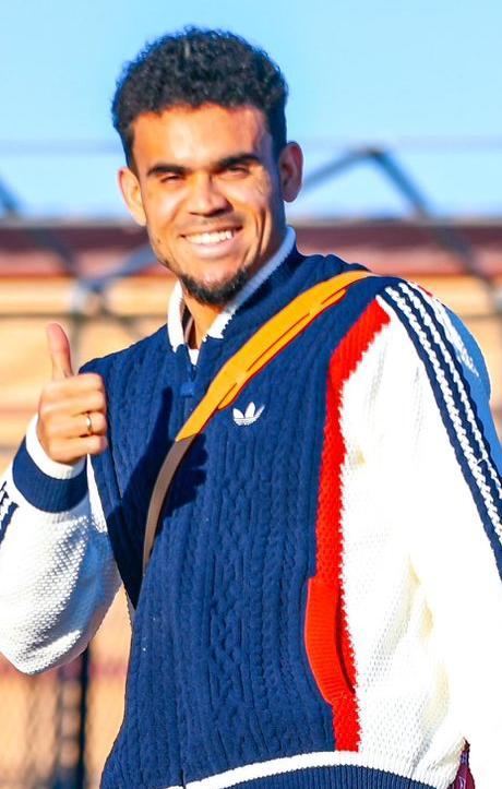 Luis Díaz en concentración con la Selección Colombia.