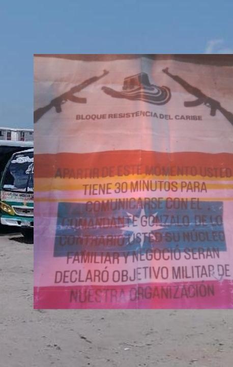 Nevada Lolaya / Panfleto amenazante.  