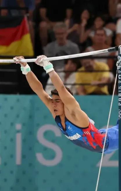 El gimnasta colombiano Ángel Barajas.
