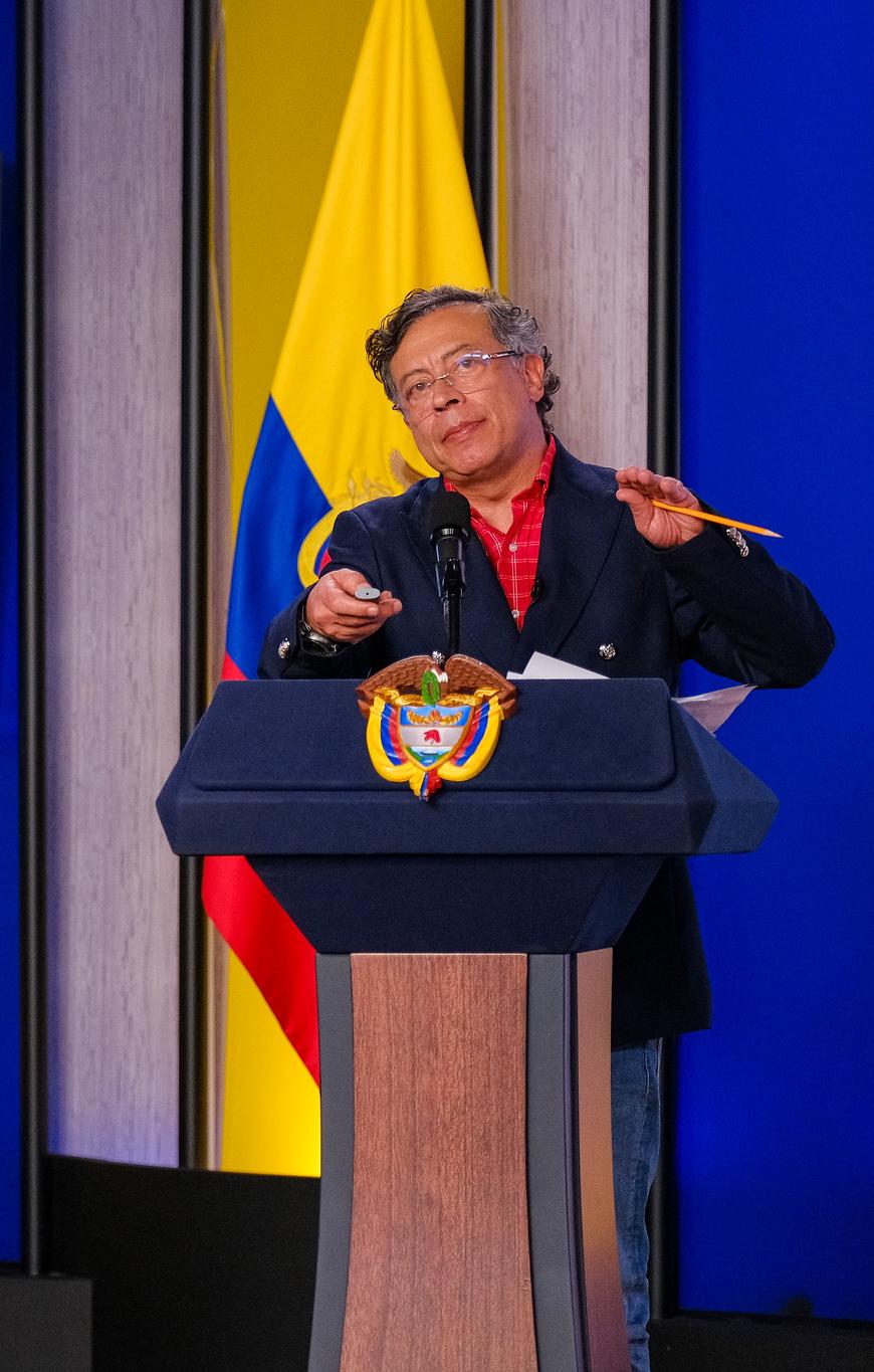 El Presidente Gustavo Petro.