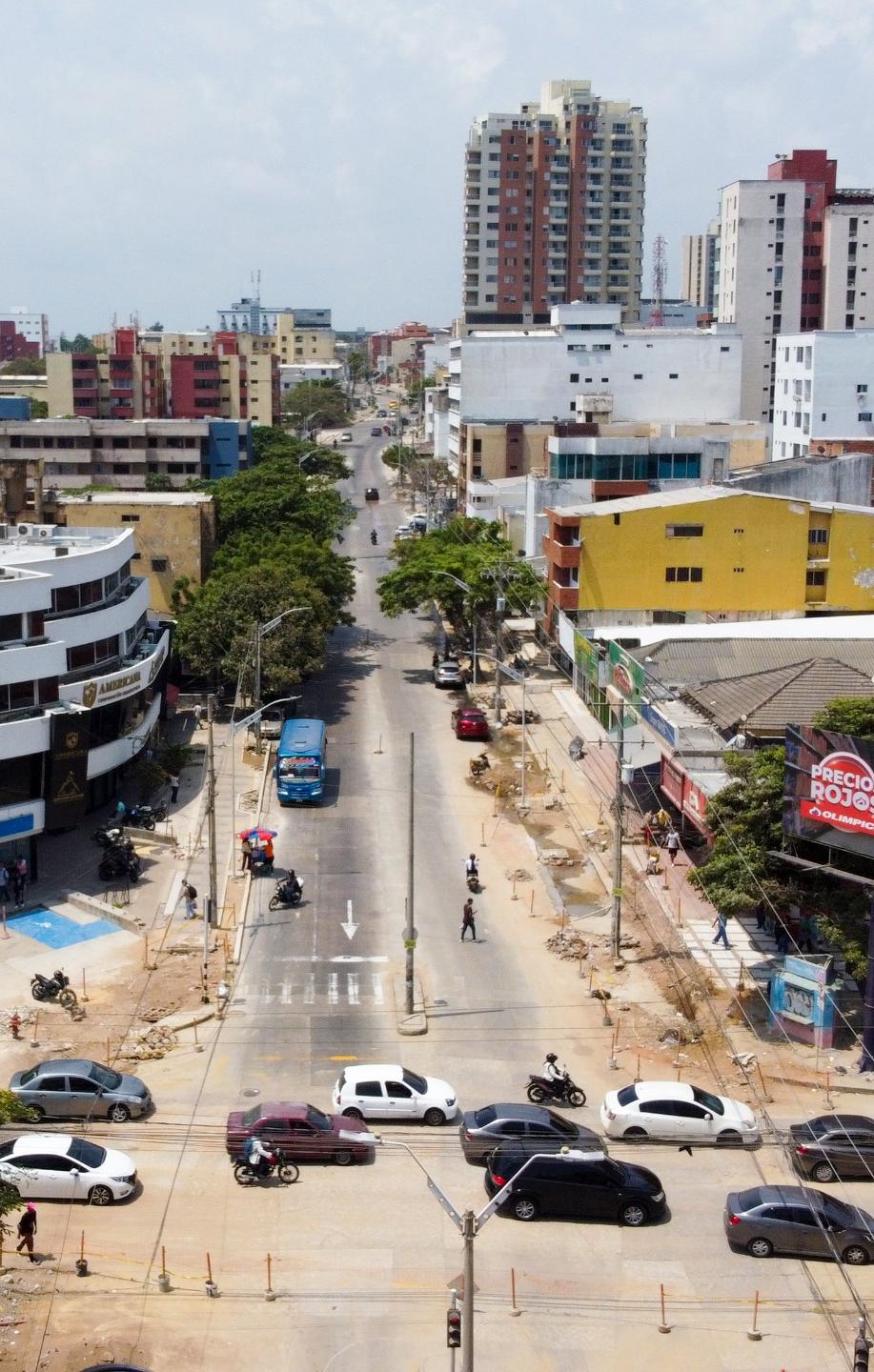 Panorámica de la calle 72. 