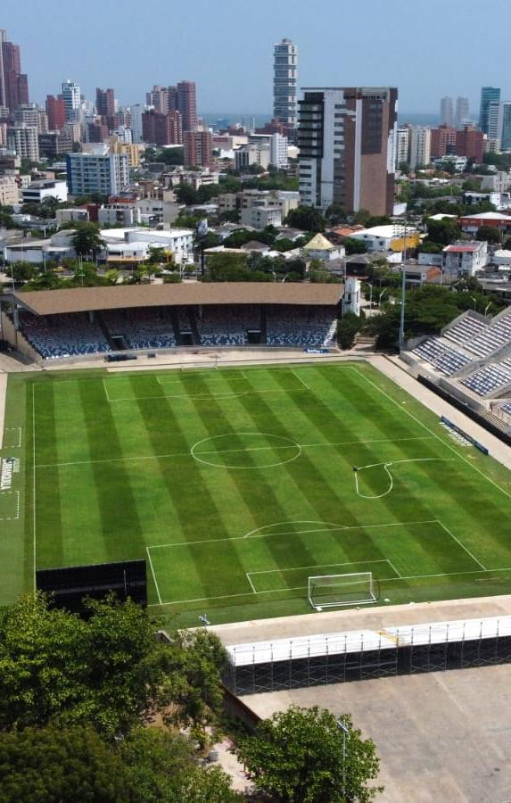 Estadio de fútbol Romelio Martínez de Barranquilla. 
