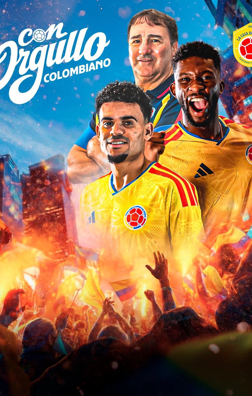 Néstor Lorenzo, Jefferson Lerma y Luis Díaz. 