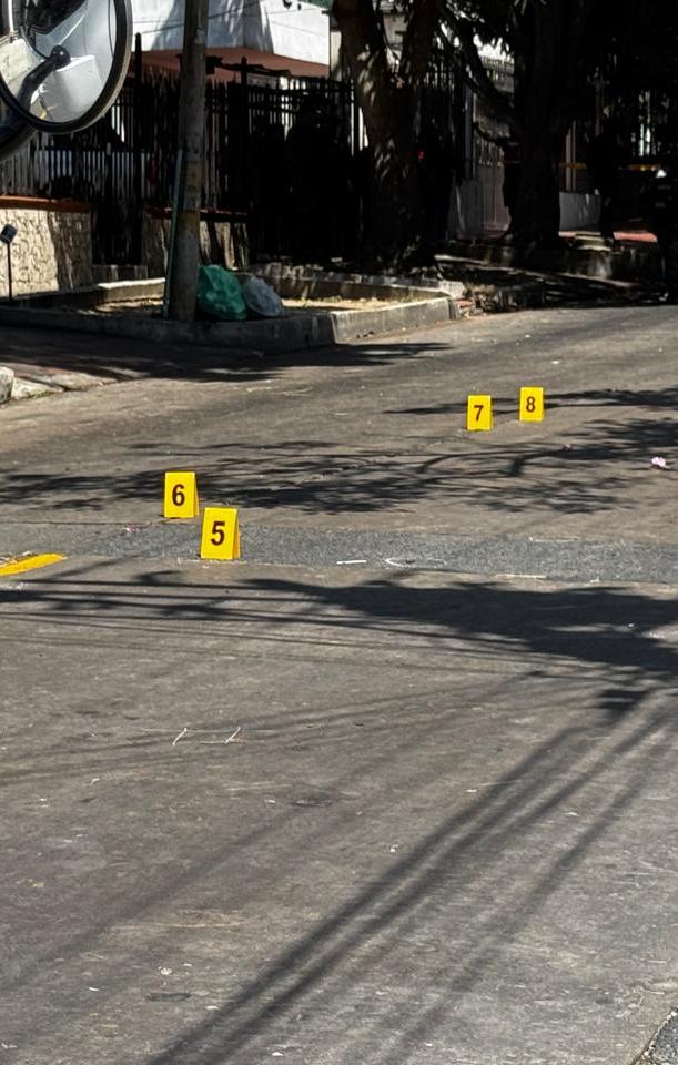 Escenario de atentado en Barranquilla. 