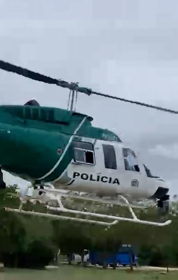 Halcón de la Policía Metropolitana de Barranquilla.  