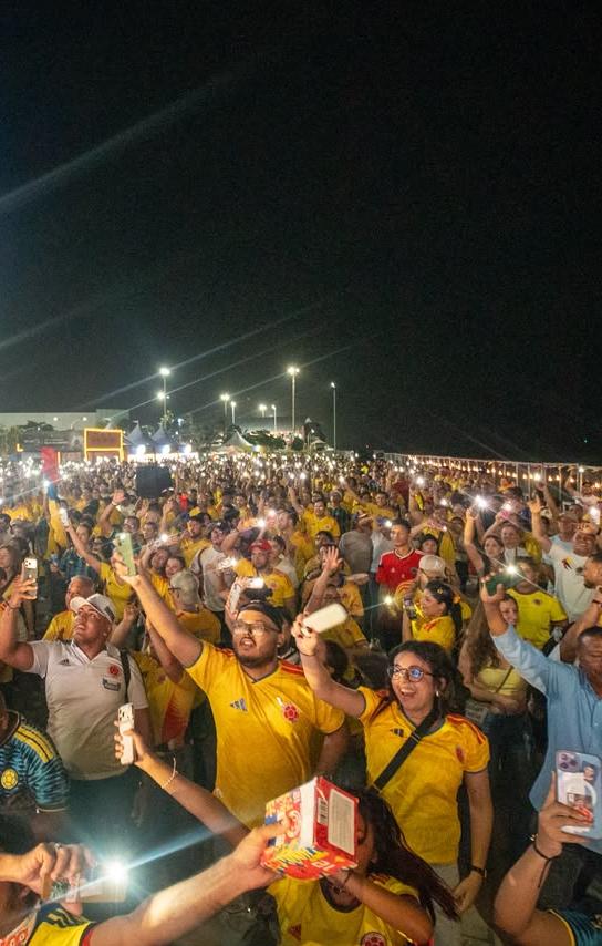 Los aficionados han colmado el Fan Fest de El Gran Malecón en los dos primeros partidos de Colombia en el Mundial. 