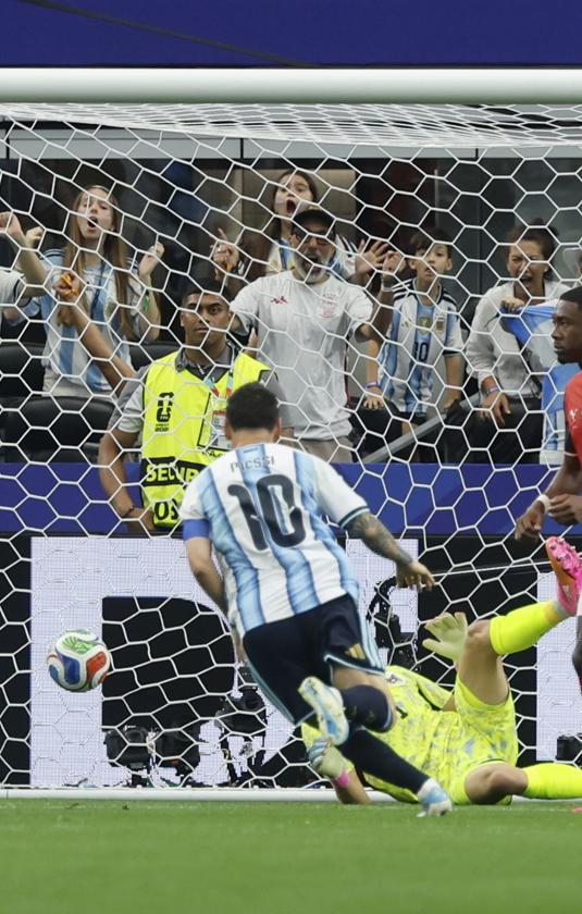El histórico gol de Messi ante Austria, con el cual quebró el récord de Miroslav Klose.