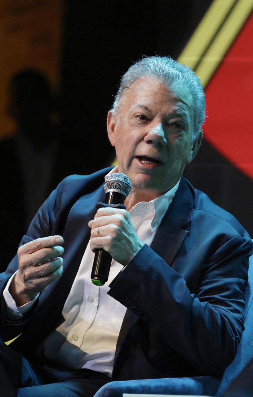 El expresidente y Premio Nobel de Paz, Juan Manuel Santos 