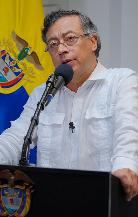 Gustavo Petro, Presidente de Colombia. 