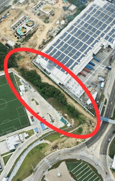 El lote que fue entregado por Argos a Puerto Colombia.