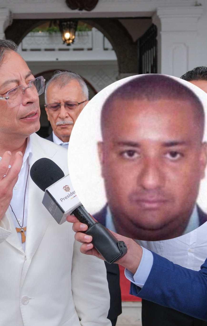 El Presidente Gustavo Petro y alias 'Chiquito Malo'. 