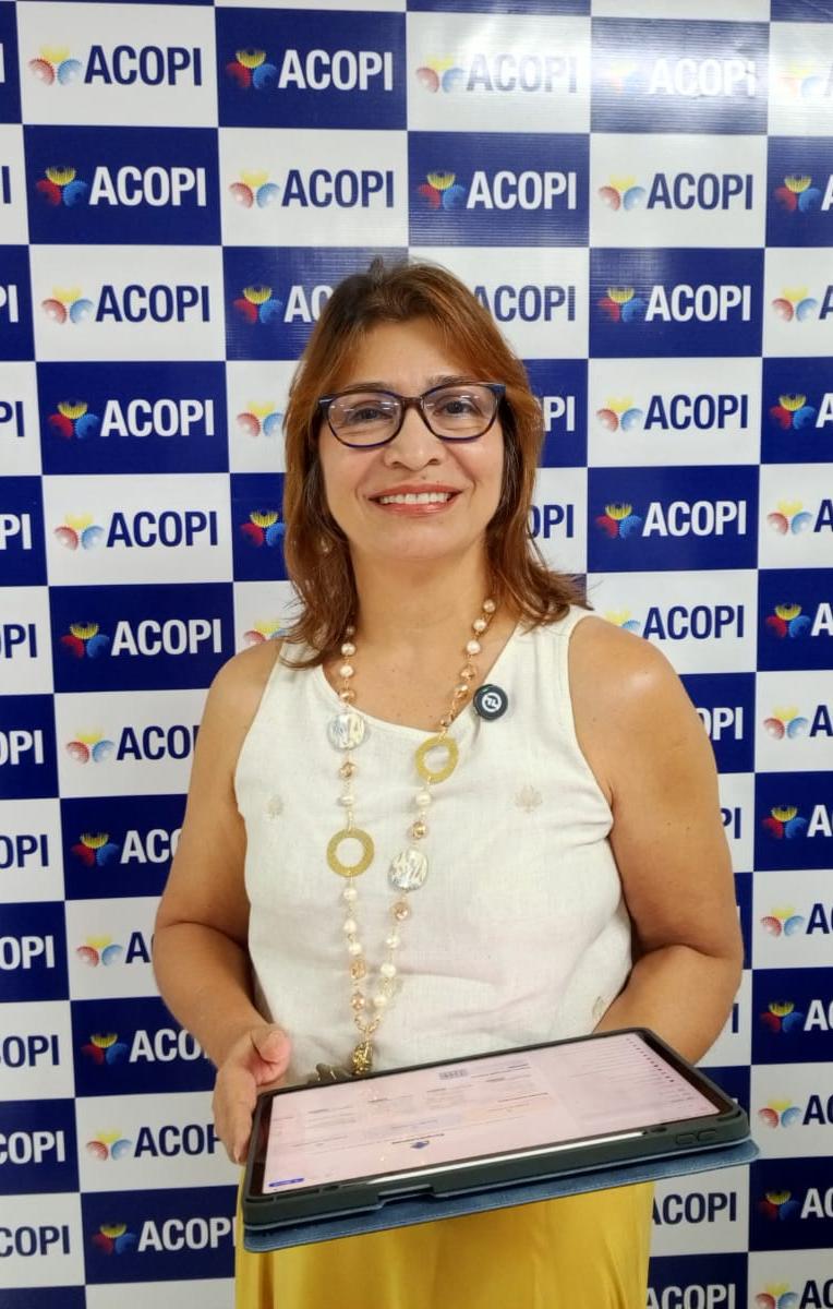 Rosmery Quintero, presidenta del Observatorio Nacional de la MiPyme y directora ejecutiva de Acopio Atlántico.