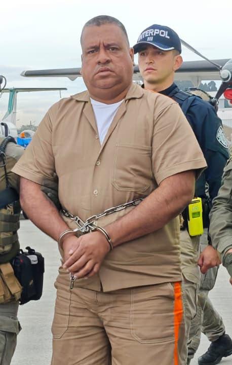 Geovany Andrés Rojas, alias ‘Araña’, cuando iba a ser extraditado. 