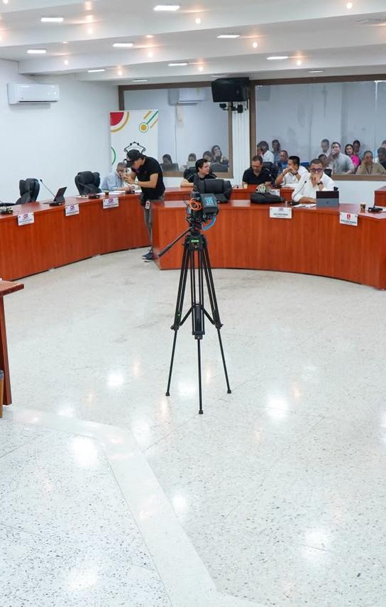 Aspecto de la sesión en el Concejo de Barranquilla.