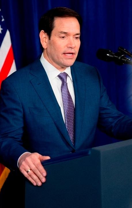 El secretario de Estado de EE.UU., Marco Rubio, y el Presidente de Colombia, Abelardo De La Espriella.