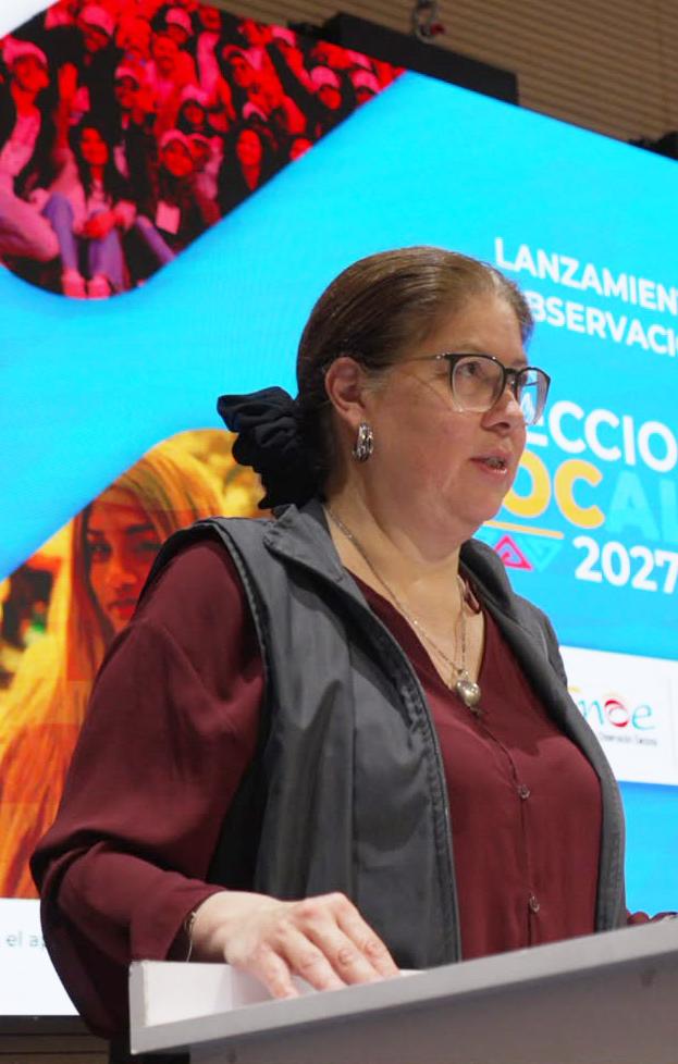 Alejandra Barrios, directora de la MOE.