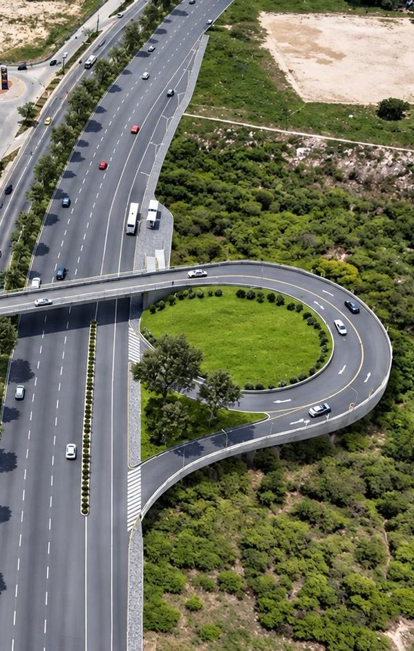 Así quedaría el intercambiador vial.