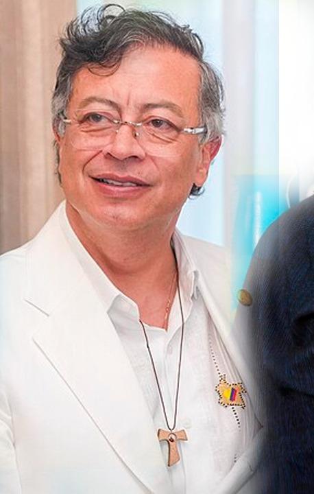Gustavo Petro, Verónica Alcocer, Armando Benedetti y Nicolás Petro.