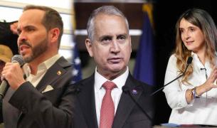 Abelardo De La Espriella, Mario Díaz-Balart y Paloma Valencia.