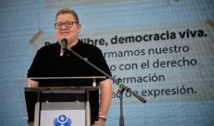 El periodista Cristian Herrera.