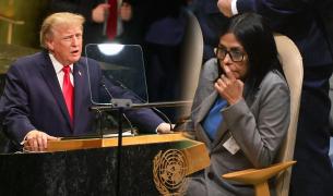 Donald Trump y Delcy Rodríguez