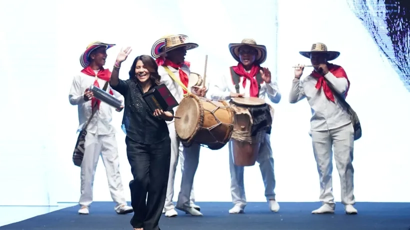  María Piedad Mercado con su marca MPM. 