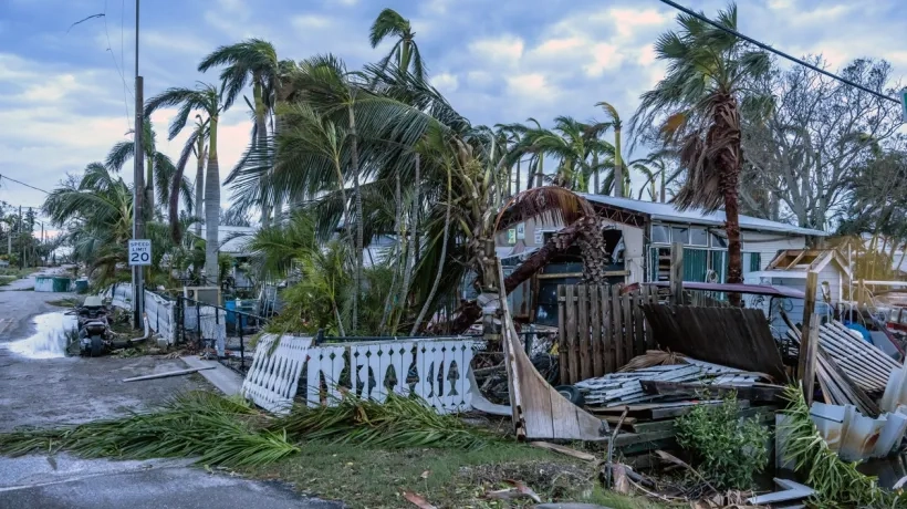 La destrucción del huracán Milton.