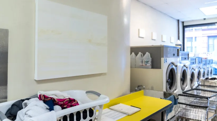 Lavandería en Nueva York.