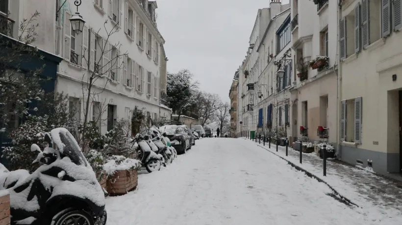 Nieve en París.