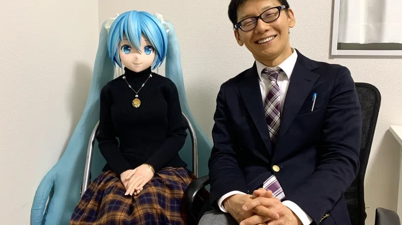 Boda con personaje ficticio en Japón.