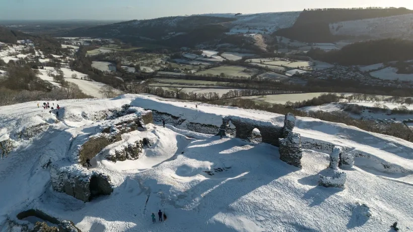 Ola de nieve en el Reino Unido.