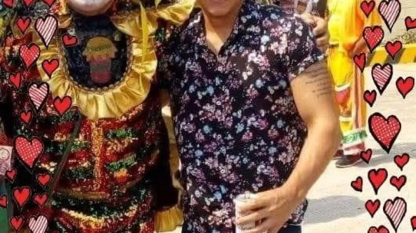 Adolfo Maury con su hijo Kevin